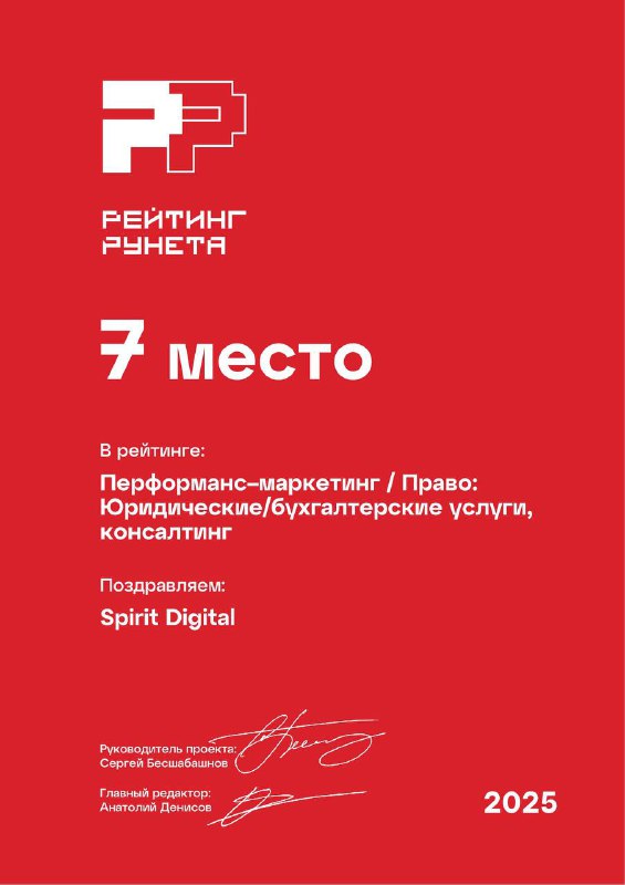 Ruward 2025 — Performance, право, 7 место